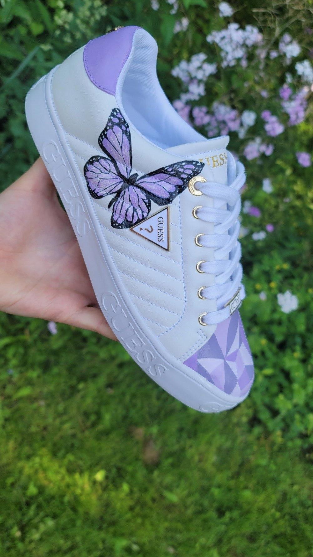 Butterfly hand-painted shoes